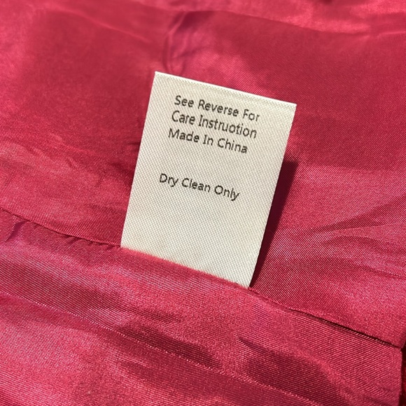 Love Letter Collection Velvet Jacket with Gold Zipper Detailing, Size Medium - Picture 7 of 7